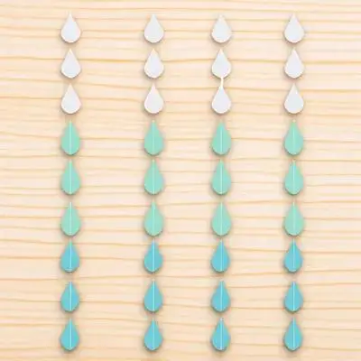 

Paper Raindrop Decoration 4 Strings Birthday Party Banner Creative Hanging Raindrops Photo Prop Room Adorable Raindrop Banner