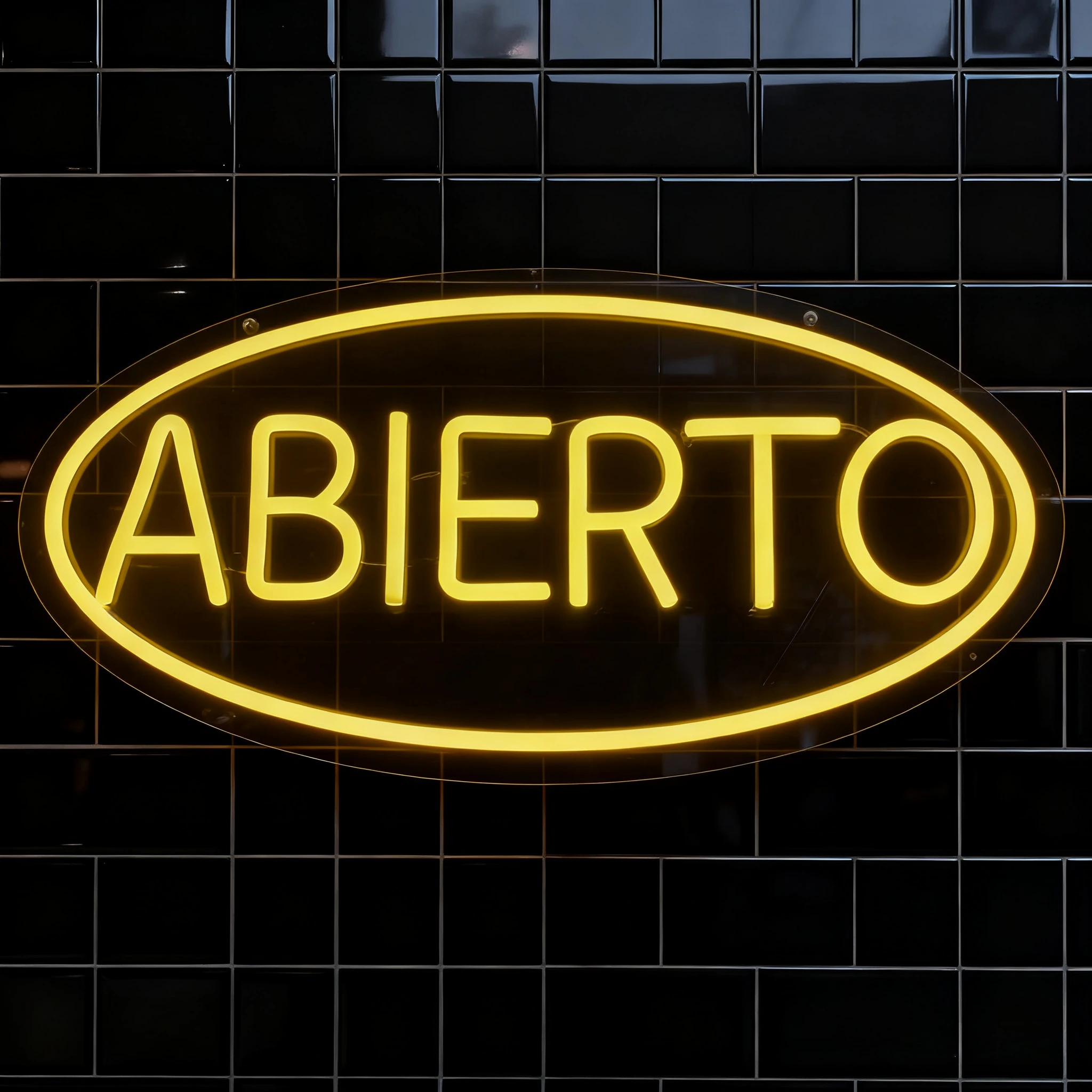 لافتة نيون Abierto المفتوحة الإسبانية، علامات LED للأعمال لمختلف المتاجر، مناسبة للتعليق على نافذة جدار المتجر كديكور الغرفة