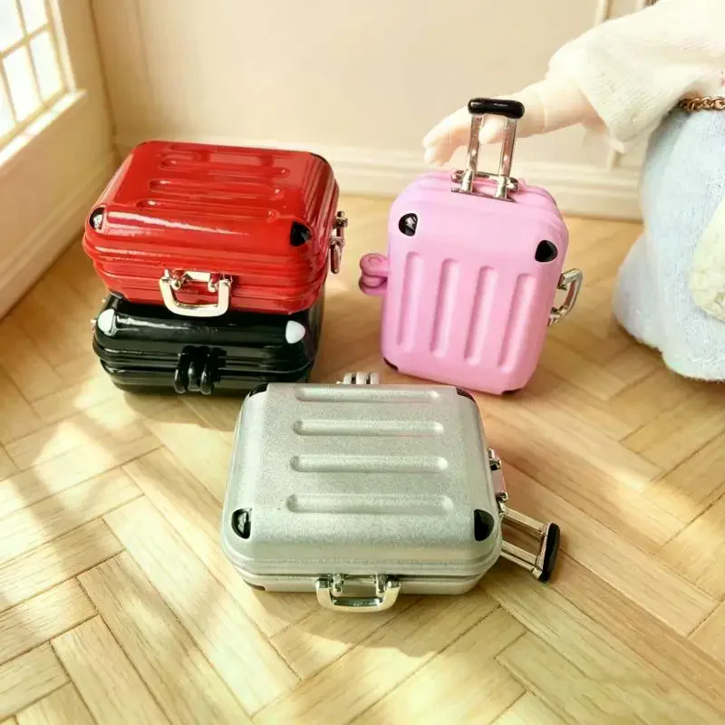 Travel Accessories For Europe - 1個入り かわいいホームデコレーションアクセサリー 1:12スケール ドールハウス ミニチュア 旅行用荷物ボックス
