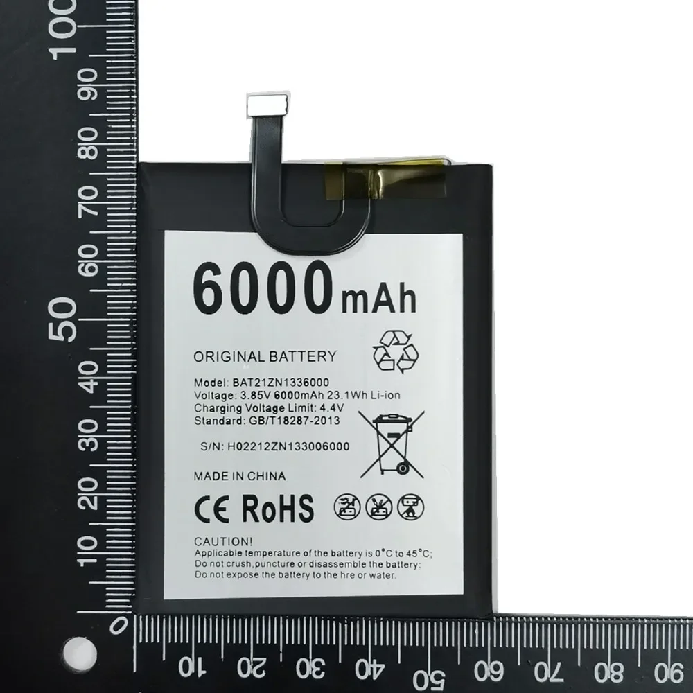 2025 Years 100% Original BAT21ZN1336000 Battery For DOOGEE V20 V20S /V20 Pro V20Pro Mobile Phone Bateria 6000mAh Fast Shipping image 6