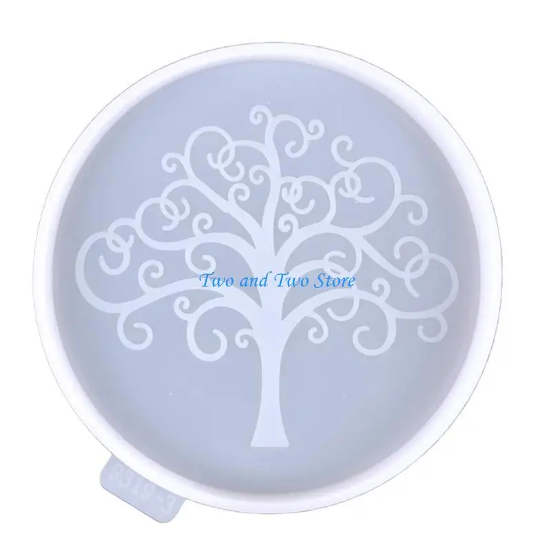

HX6F Silicone Jewelry Tray Epoxy Resin Casting Mould Glass Teapot Mat Tray Mold Jewelry Making Mold for Home Decorations