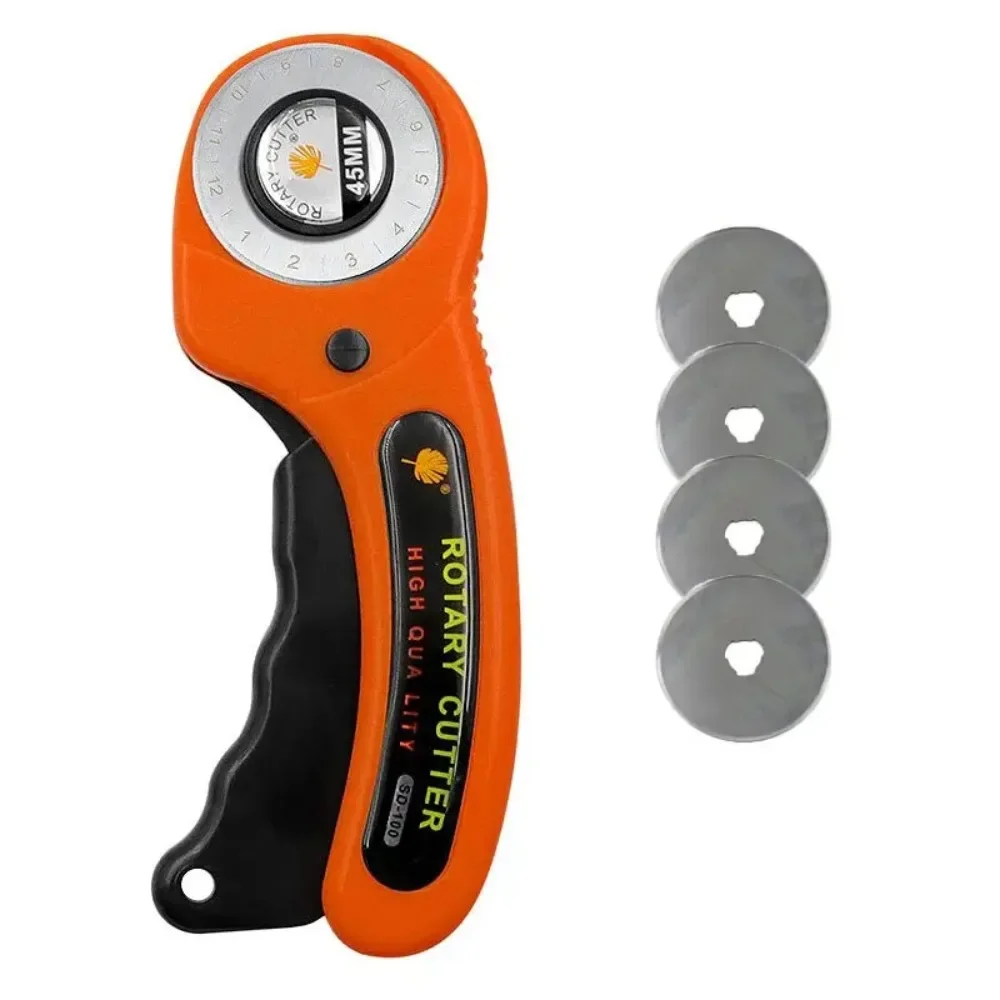Taglierina rotativa 45mm carta carta cucito quilting rullo taglio tessuto forbici da sarto strumento abito vestiti creazione di strumenti fai da te