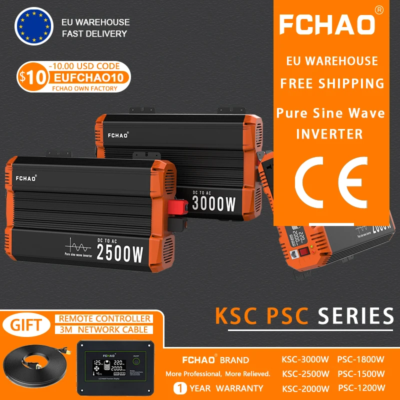 FCHAO Freies Verschiffen Von Lagerhallen In Europa Schnelle Ankunft 1200W 1500W 2KW 3KW Off Grid