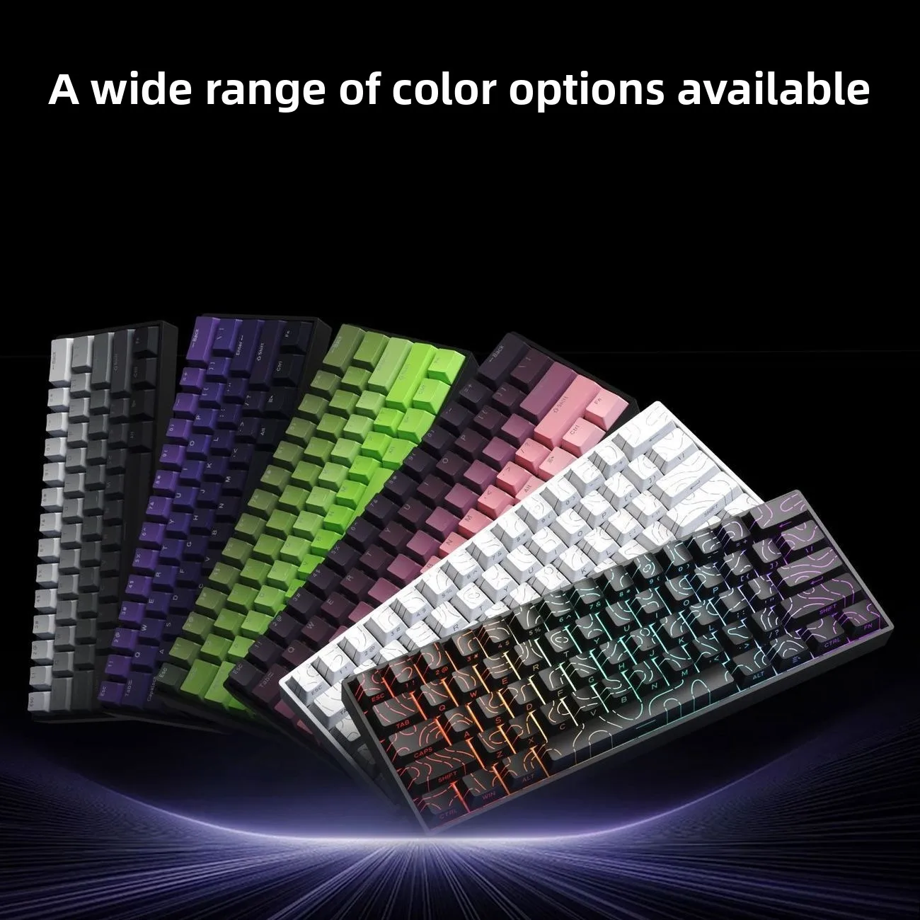 Teclado 60% Wireless Bluetooth 2.4G Mechanical Keyboard RGB Game Wired Computer Mobile Phone Mini Keyboards ipad Teclado Sem Fio - view 2