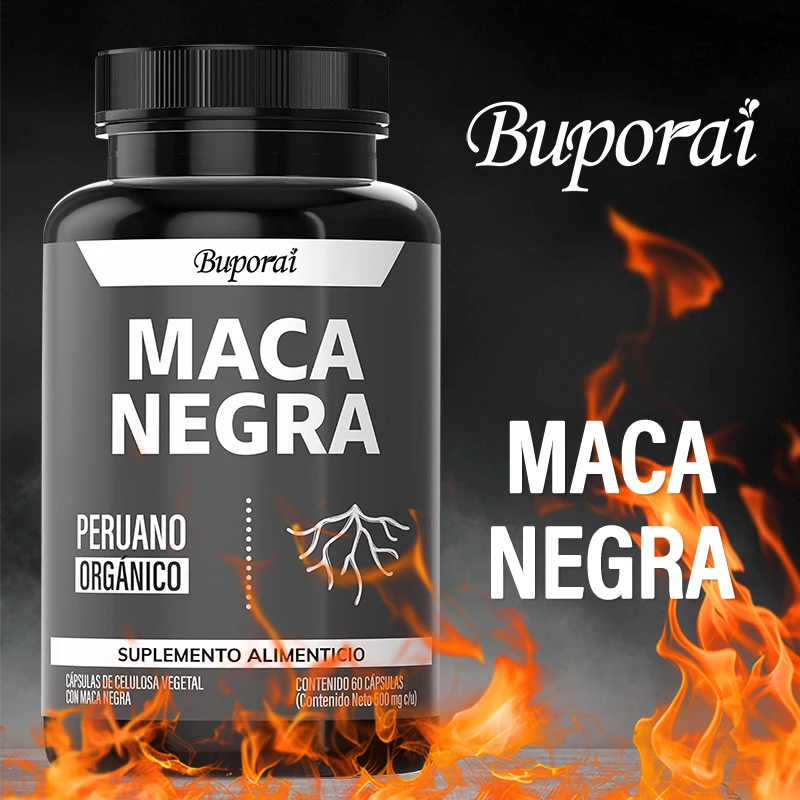 

Powerful Black Maca Supplement for Men and Women, Improve Energy, Endurance, Muscle Mass Health, Maca Root Vegan Capsule