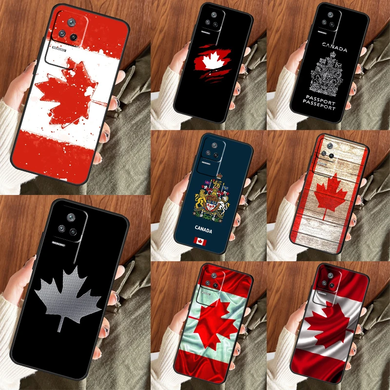 Canada Canadian Flag Case For POCO F5 C40 M5s F3 X4 F4 GT M4 X3 X5 Pro Cover For Xiaomi 12T Pro 11T 11 12 13 Lite