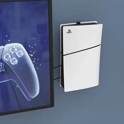 Monzlteck-Support mural pour PS5/PS5 Slim Support mural en acier pour PS5 Slim, support rapide, numérique et disque, facile à installer