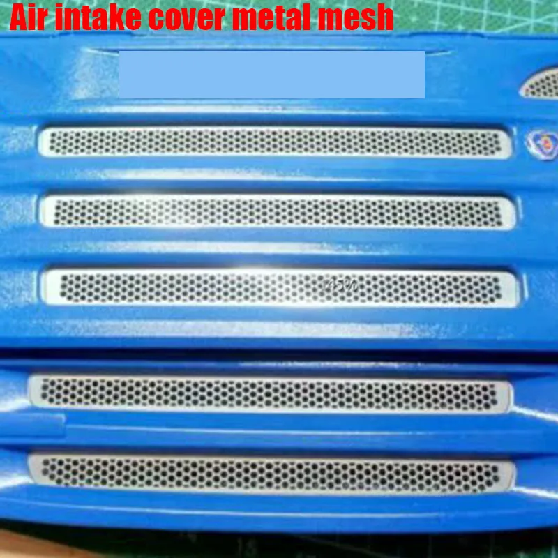 

Air Intake Cover Upgraded Modified Metal Mesh for 1/14 Tamiya RC Truck Trailer Tipper Scania R470 R620 770s R730 Car Accessories