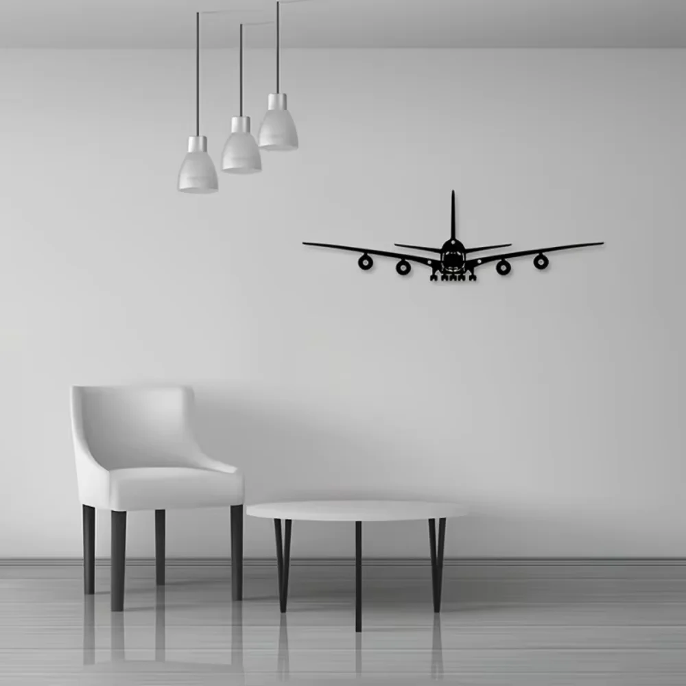 CIFBUY Exquisite Metal Wall Art One Piece 1575X472 Metal Boeing Aircraft Wall Decoration Stunning Metal Art Scene Decoration