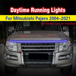 DRL For Mitsubishi Montero Pajero Sport 2004-2021 Daytime Running Light Fog Lamp Car Decorative Atmosphere Lamps DRL 12V