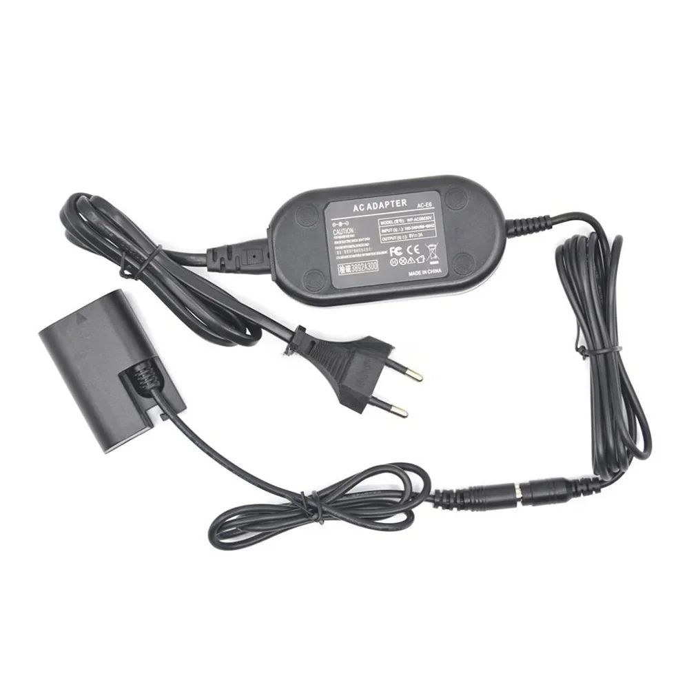DR-E6 DC Coupler LP-E6 LPE6 Dummy Battery+ACK-E6 AC Power Adapter For Canon EOS 60D 6D 7D 5D Mark II III 5D2 5D3 Digital Camera