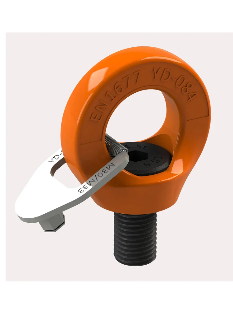 

High strength eye shaped safety universal swivel lifting ring, 360 degree screw bolt lifting ear, lifting sling