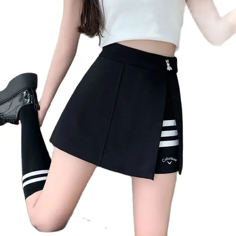 

골프스커트 Women's Summer Golf Wear 2024 High Quality Golf Skirt Fashion High Waist Half Body Skirt Korean Women's A Character Skirt