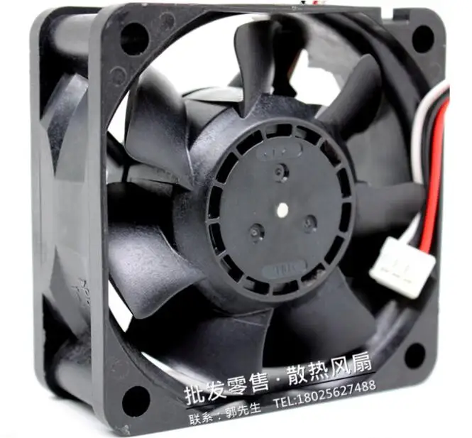 NMB 2410SB-05W-S79 C02 DC 12V 0.17A 60x60x25mm 3-Wire Server Cooling Fan