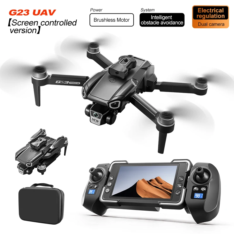 

NEW Drone 4.3 inch 8k professional aerial dual cameras hd optical throughput positioning avoidance wifi uav gps quadcopter