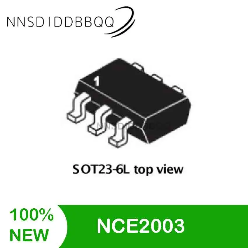 20PCS/lot NCE2003 MOSFET Transistor SOT-23-6L N-channel 20V 3A 55mΩ@2.5V IC Field Effect Transistors Set Electronic Components