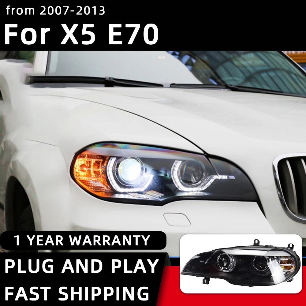 Car Styling Headlights for BMW X5 E70 E71 E72 X6 LED Headlight 2007-2013 Head Lamp DRL Signal Projector Lens Automotive Accesso