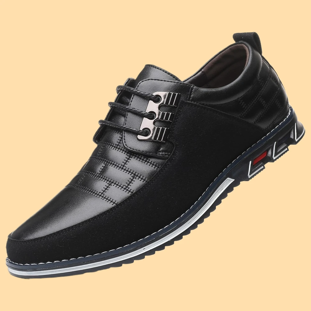 

Leather Outdoor Sneakers Sewing Breathable Men's Dress 2025 Autumn Business Casual Shoes for Men Trend Classic