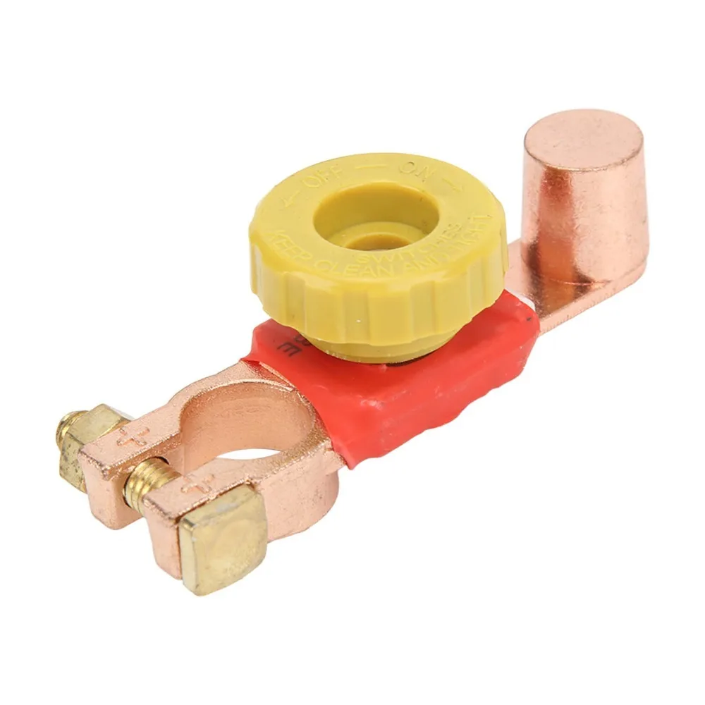 

Прочный латунный автомобильный выключатель питания, изолятор отрицательного электрода, красно-черные клеммы аккумулятора для квадроциклов