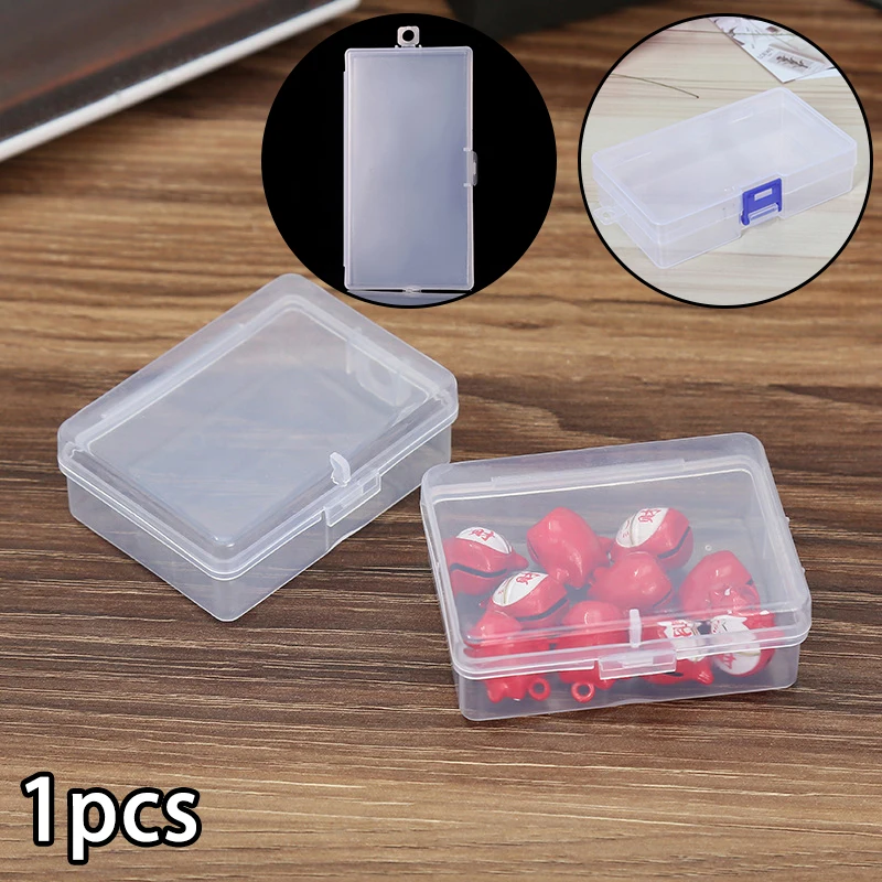 Mini Rectangular Plastic Storage Box Containers Separate Jewelry Box For Beads Earrings Rings Beads DIY Craft Gadgets Organizer