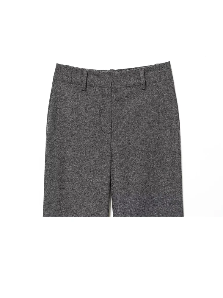 Żakiet damski HH, jednolity kolor, kołnierzyk wykładany, długi rękaw, pasek, ozdobne kieszenie, jednorzędowa marynarka + spodnie z zamkiem błyskawicznym w średniej talii