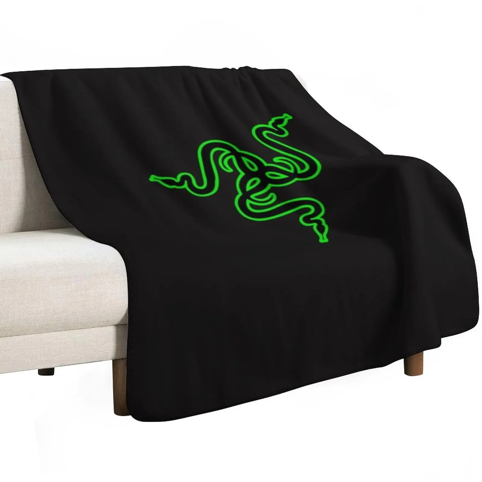 BEST SELLER - Razer Merchandise Essential T-Shirt Throw Blanket Moving Furrys Beach Thermals For Travel Bed Blankets