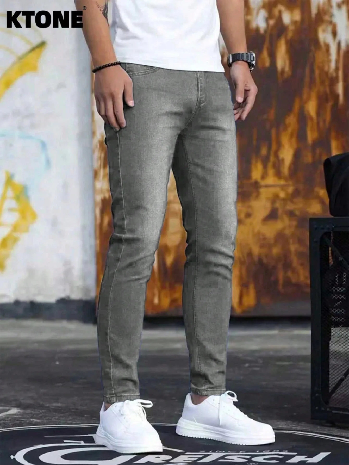 

Stylish Men's Jeans Pant For Man Original Y2K Drip Fashion Slim Denim Bottoms No accessories or belts included