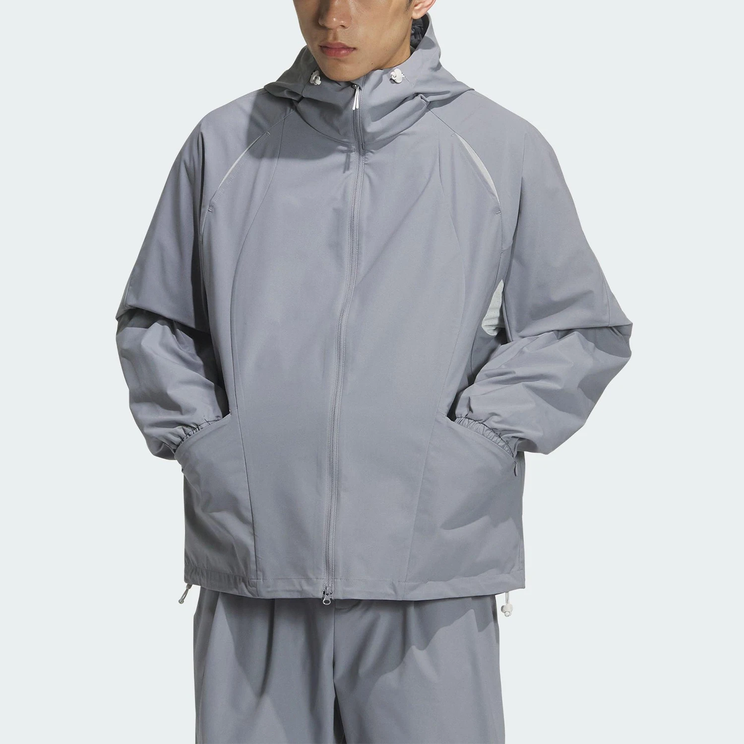 

Мужская свободная тканая куртка с капюшоном Adidas Authentic 2025 Summer KC6065