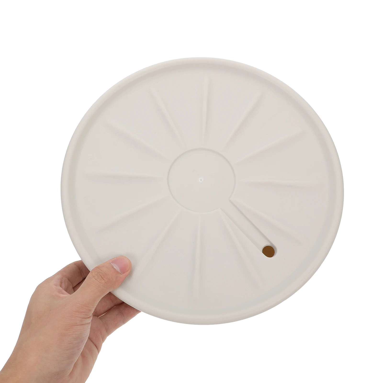

1pc Rolling Planter Tray with Universal Wheels Removable Water Drawer Round White Flower Pot Stand Bonsai Drip Trays Ventilated