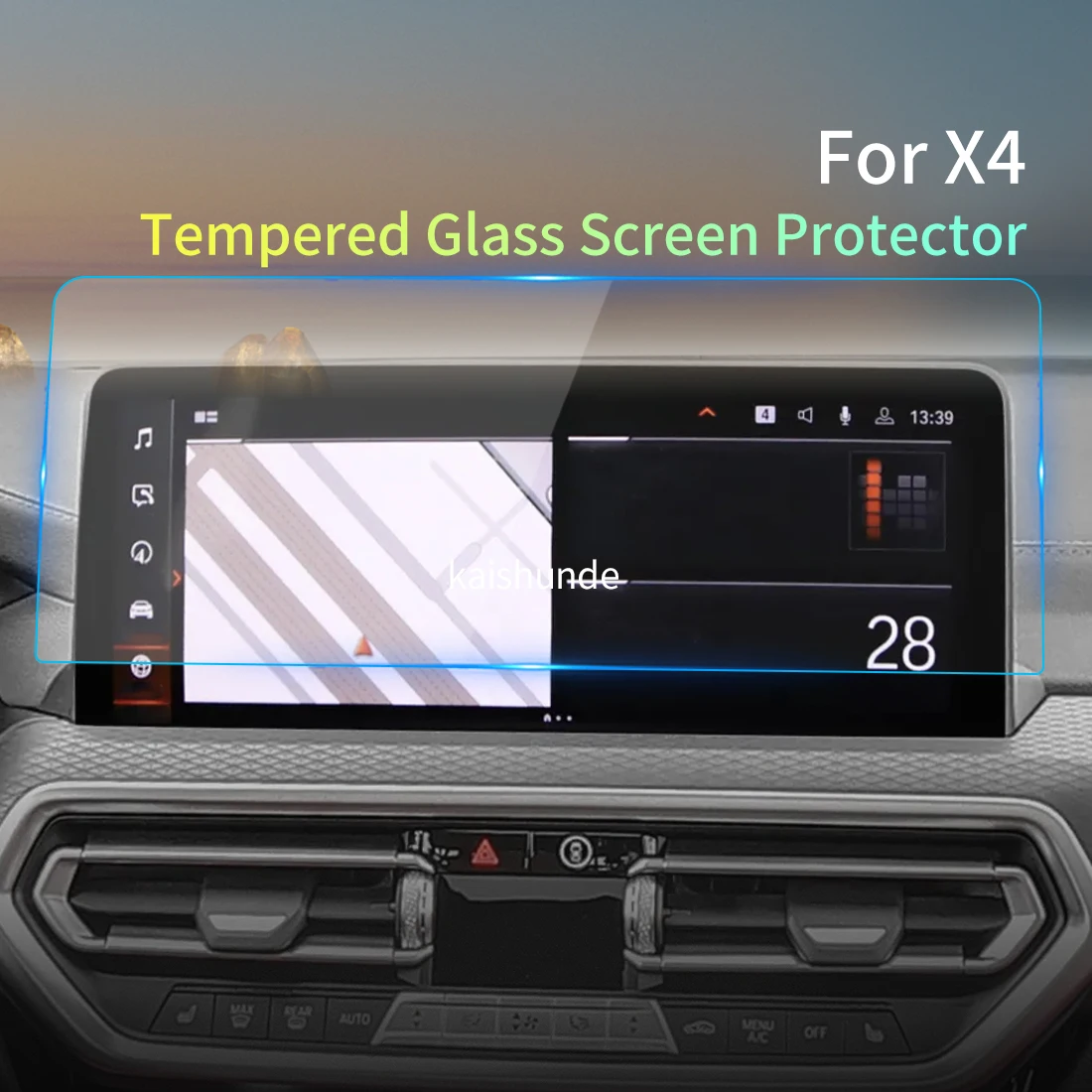 For BMW X4 2023 Screen Protector Tempered Glass Protective Film Carplay Panel Media Video Car Vehicle Interior Accessories