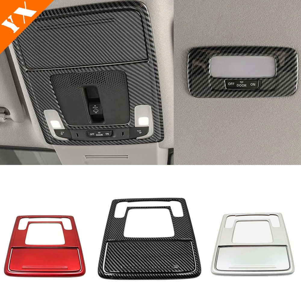 

For Honda 11th Gen Civic Accessories 2022 2023 Carbon Silver Red Trim Car Front Rear Reading Light Lamp Cover Decoration Cover