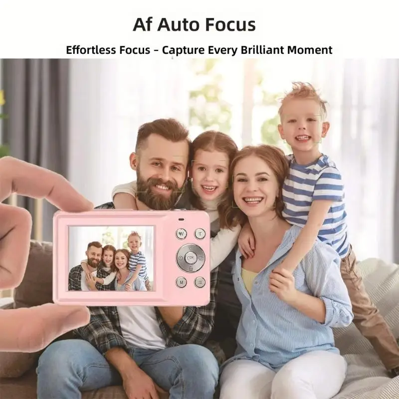 B03F Stylish 4K Selfies Camera With 4800W Pixels And Multiple Mode Digital Camera For Everyday Travel Kids Use
