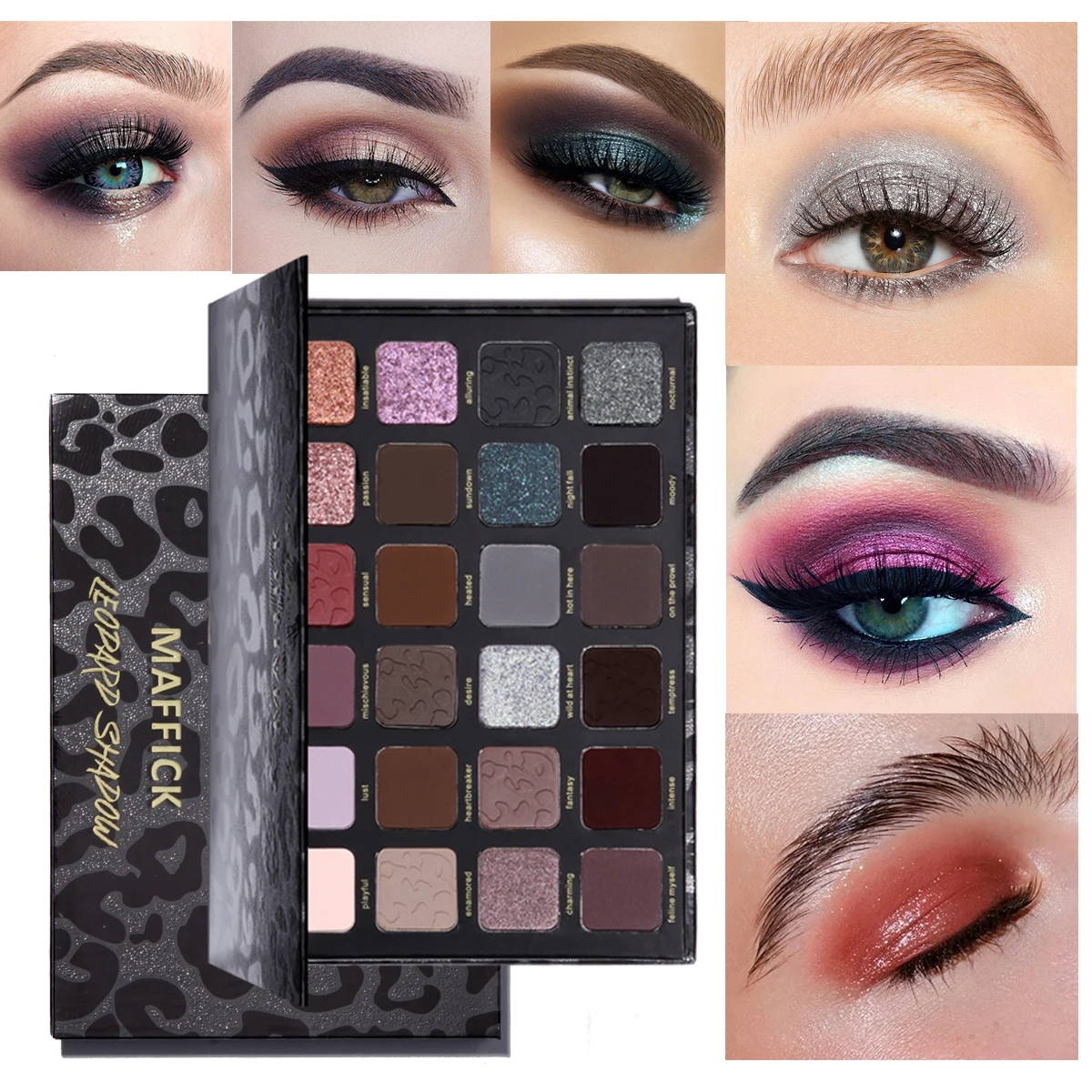 24 colors LEPARD EYESHADOW PALETTES