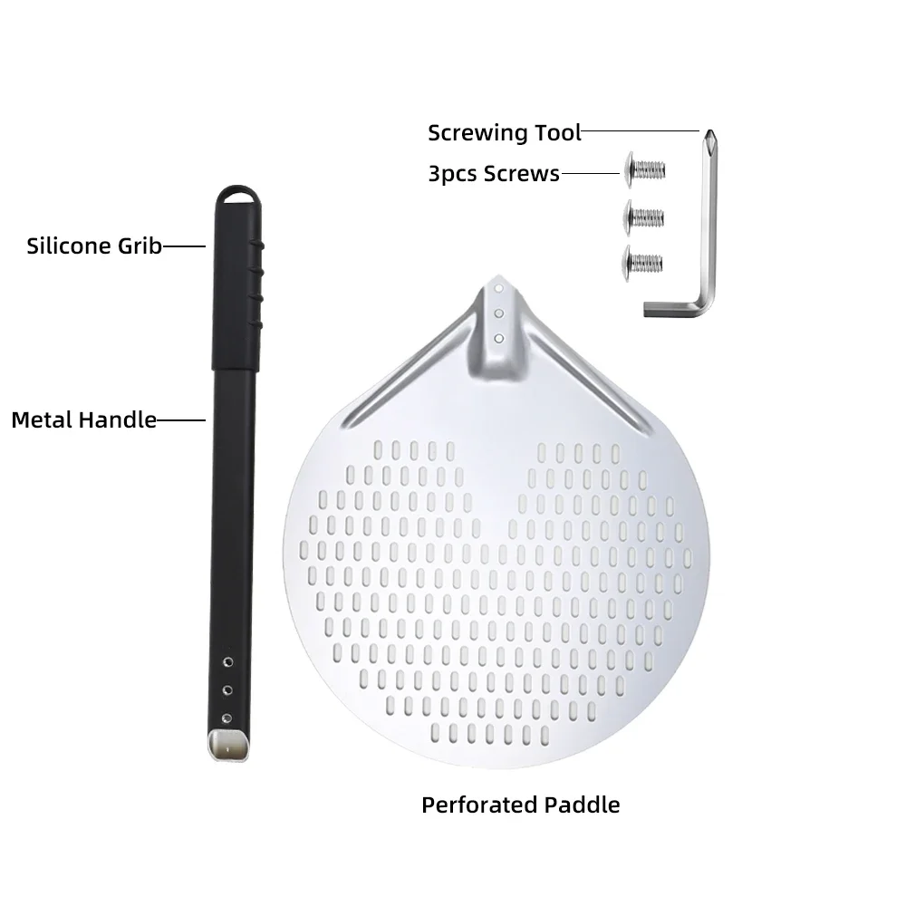 Big Pizza Peel Shovel oven Paddle Accessories for Pizza Slide Turning Kitchen Peel Bread Maker Baking Oven Gadgets Tool
