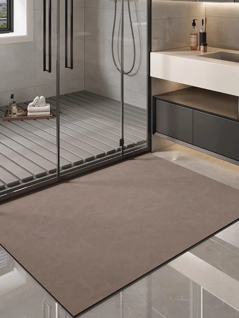 

Qui Dry Anti Slip Soft Pad Absorbent Mat Batoom Floor Mat Home Use Cusizable Silicone Dendroid Material Non Slip Entra...
