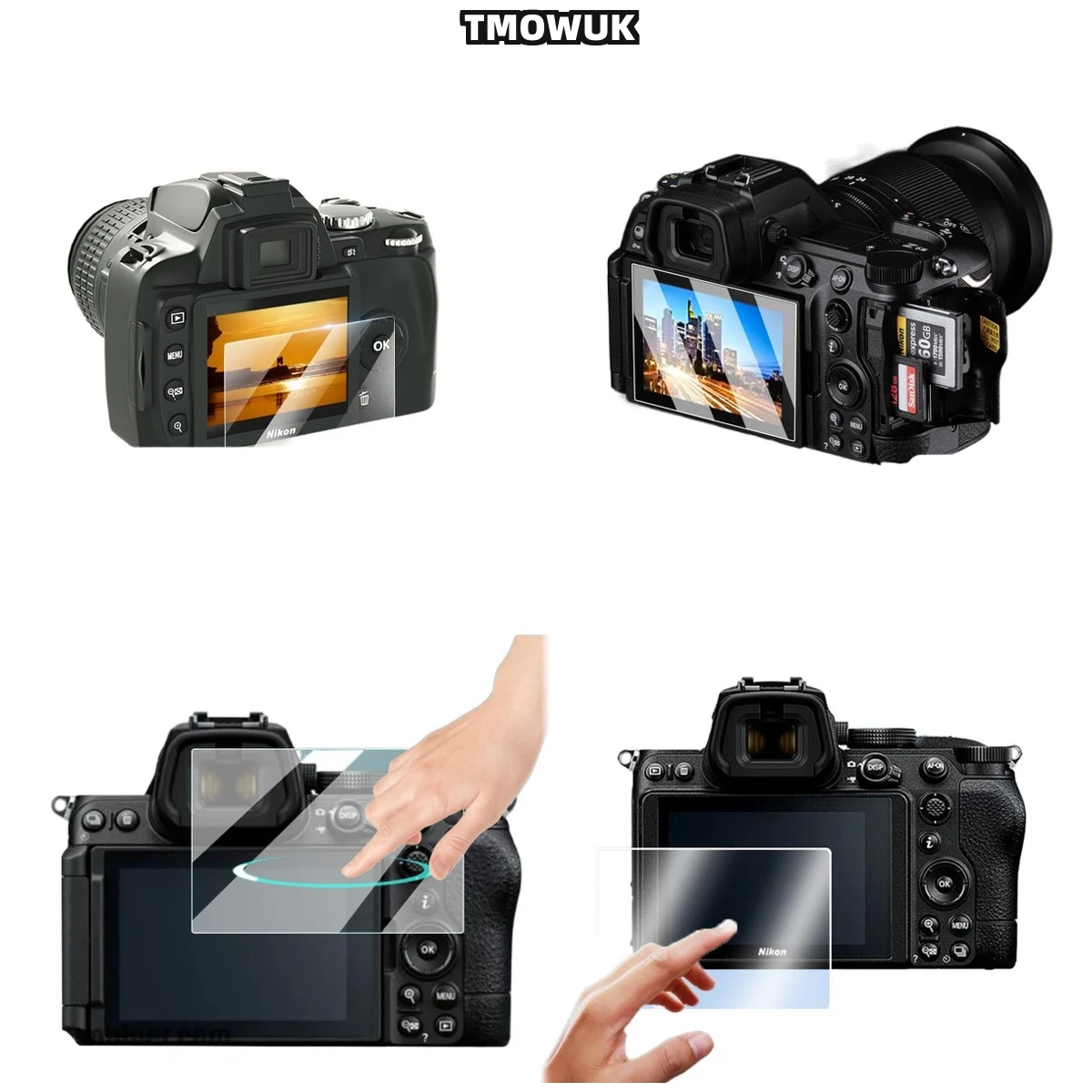 

​​For Nikon Z5 Z6 Z7 Z8 Z9 - Military Grade Tempered Glass Protector, Anti-Glare Anti-Fingerprint HD Screen Film​​