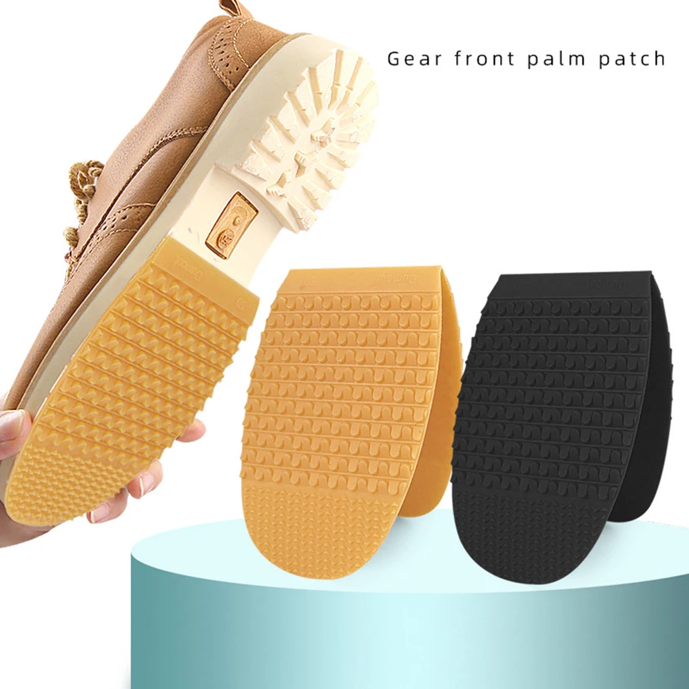 Flexible Non-slip Sole Stickers Sole Repair Materials Rubber Shoe Pieces Shoe Accessories Forefoot Wear-resistant Sole Stickers