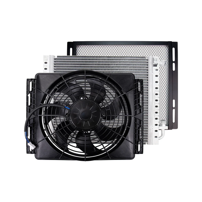 

Universal Condenser Radiator Cooling Fan Set 120W 14''x18'' with Radiator Net for Vintage Car Hot Rod Radiator A/C Conditioner