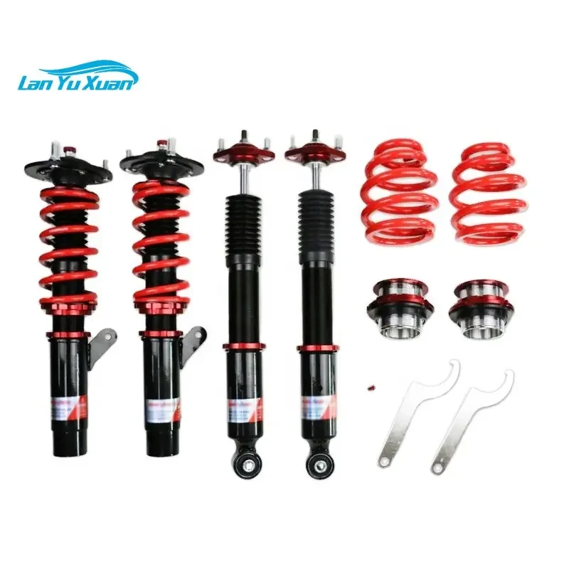 

Height Adjustable Full Coilover Struts Shocks Absorber Suspension Damper Kit for E46 3 Series 320i 323i 325i