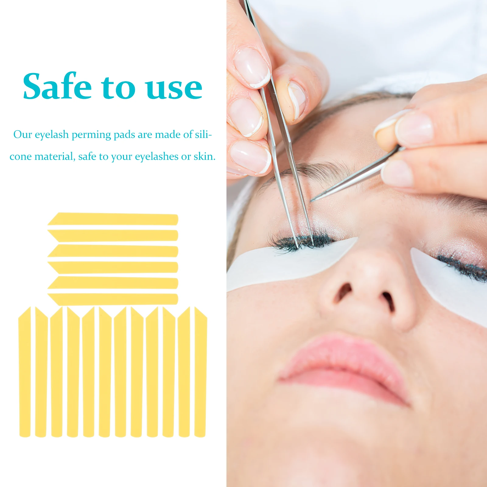

Silicone Eyelash Lifting Pads for Perming Curler Replacement Reusable Lash Perm Rods Beauty Tools Lightweight Fit All Eye