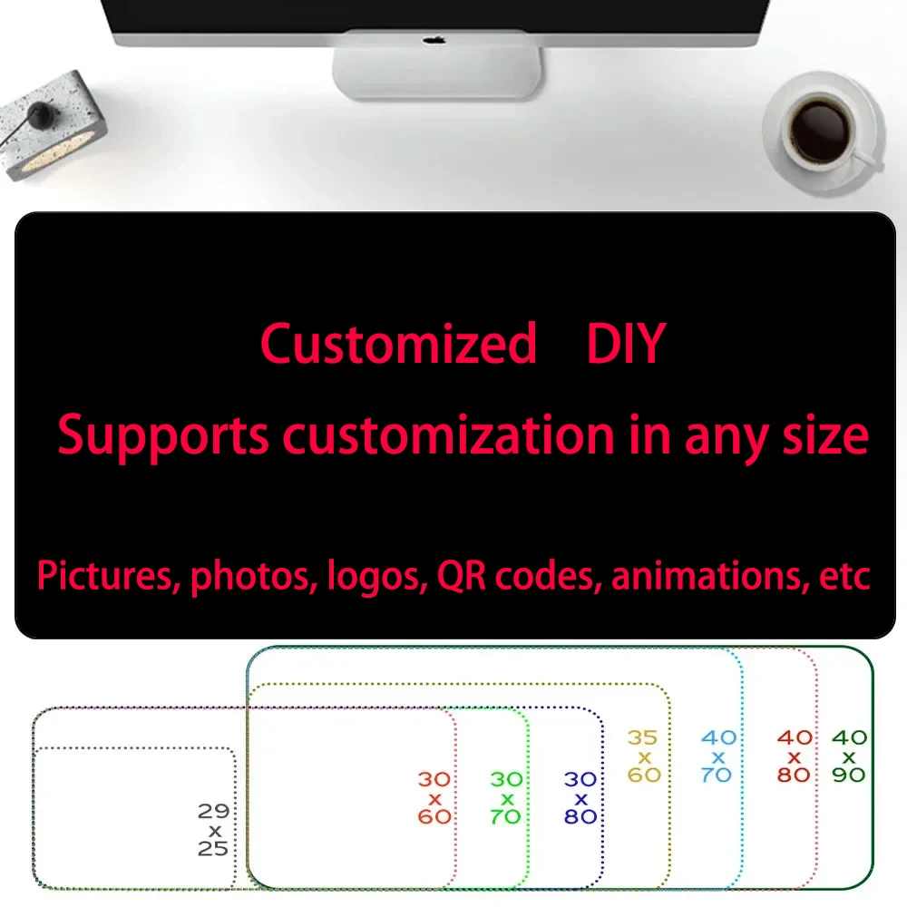 لوحة ماوس مخصصة مطبوعة يمكنك صنعها بنفسك بساط لعب كبير للألعاب مخصص مقاس XXL لوحة ماوس للمكتب بشعار OEM خصومات كبيرة حصيرة مكتبية