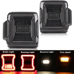 For Jeep Wrangler JL 2018 2019 2020 2021 2022 2023 Car Taillight Rear LED Tail Light Brake Reverse Light Turn Signals Stop Lamp.