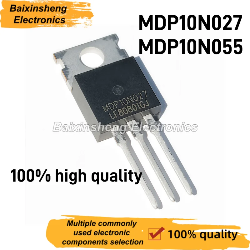 10PCS New MDP10N027 MDP10N055 N-channel MOSFET TO-220 Power Switch Transistor For Power Supply