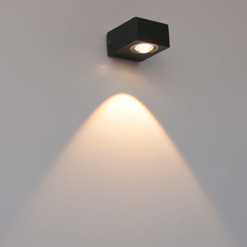 Lampada da parete impermeabile per esterni/interni a LED da 6 W per illuminazione decorativa da giardino, portico, soggiorno, corridoio dell'hotel e camera da letto