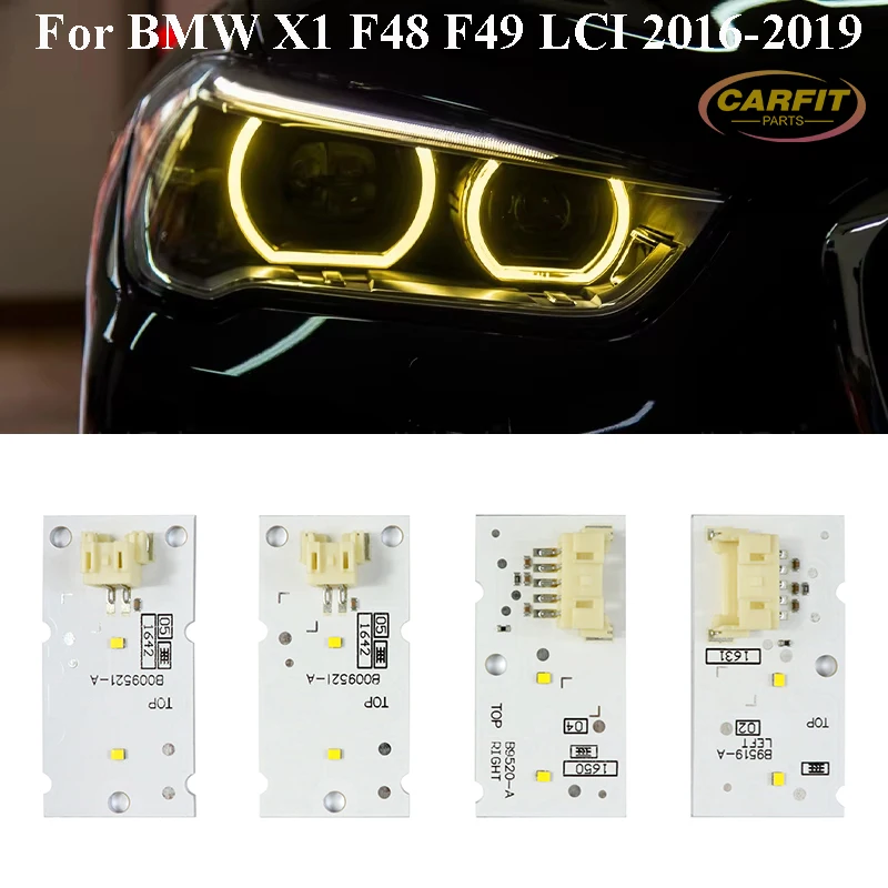 

Желтая ангельские глазки DRL для BMW X1 F48 F49 LCI 2016-2019, ксеноновые фары, чип дневных ходовых огней 63117428791 63117428792