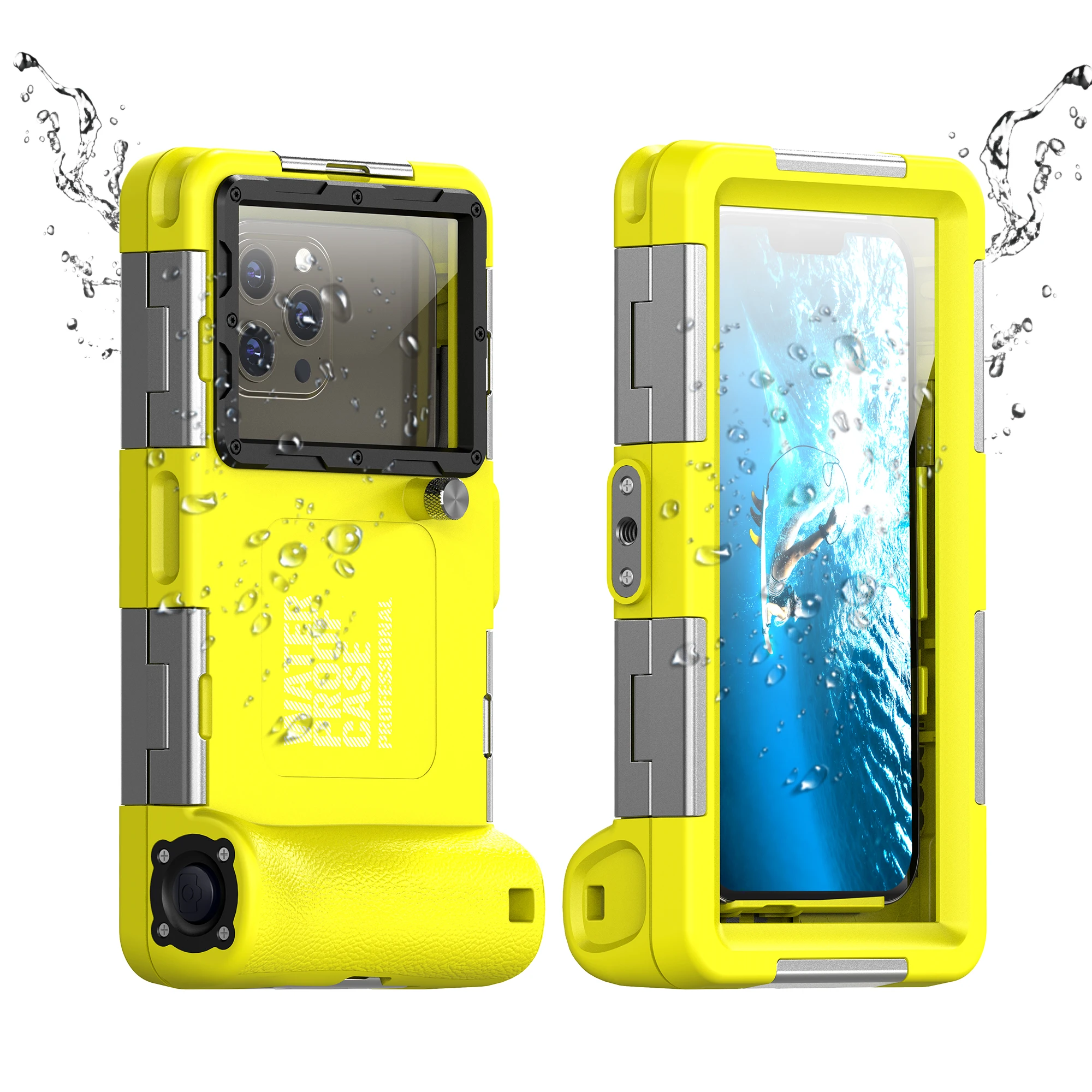 

IP68 Standard 15M/50ft Diving/Swimming Photography Professional Diving Waterproof Phone Case Universal 6.9-inch mobile phone