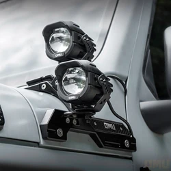 OMU 4x4 A-Pillar Auxiliary Spotlight Yellow White Dual Color LED Light 12V For Jeep Off-road Tractor Truck Boat SUV ATV,Vehicles