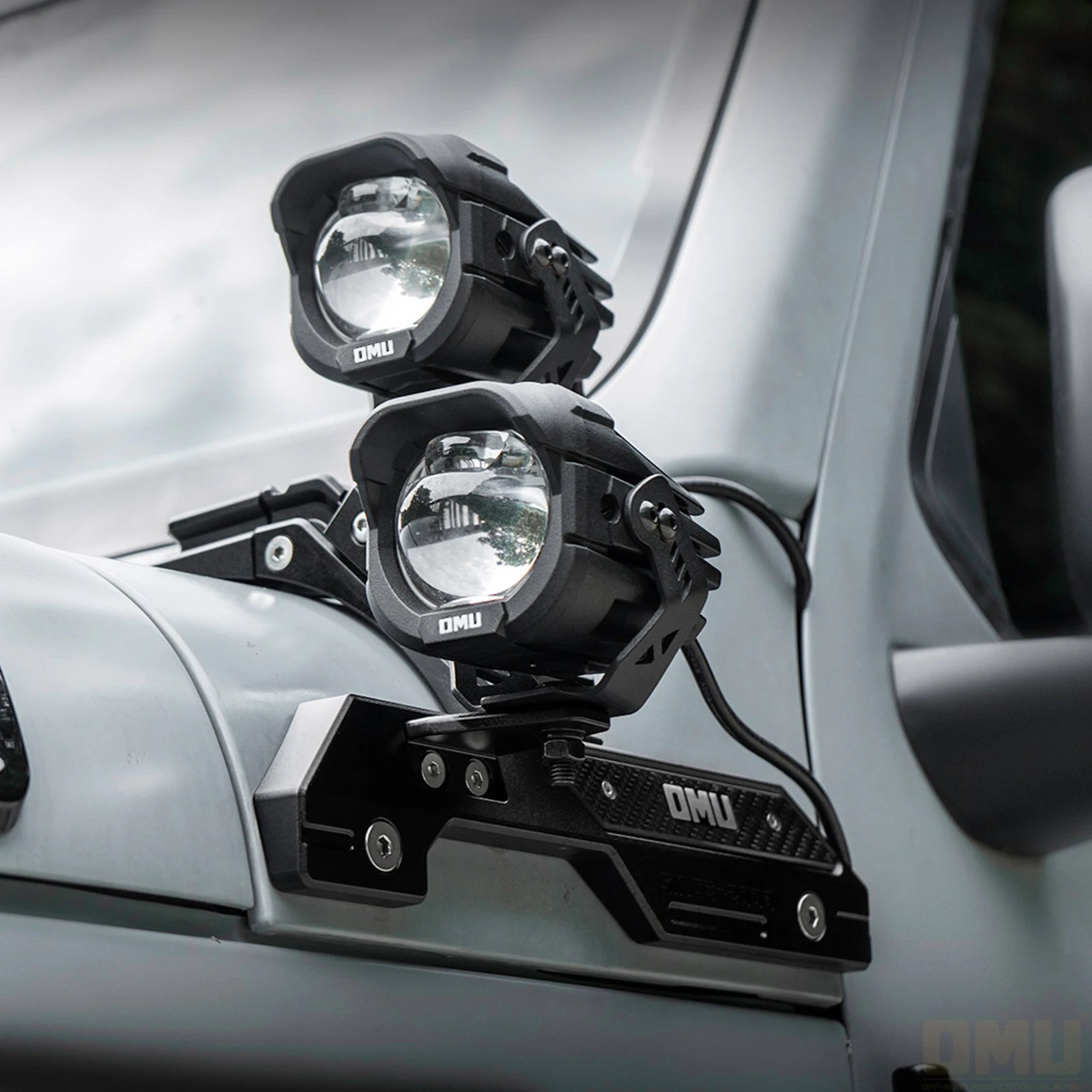 OMU 4x4 A-Pillar Pomocniczy reflektor Żółty Biały Dwukolorowy LED Światło 12V Dla Jeep Off-road Ciągnik siodłowy Łódź SUV ATV, Pojazdy