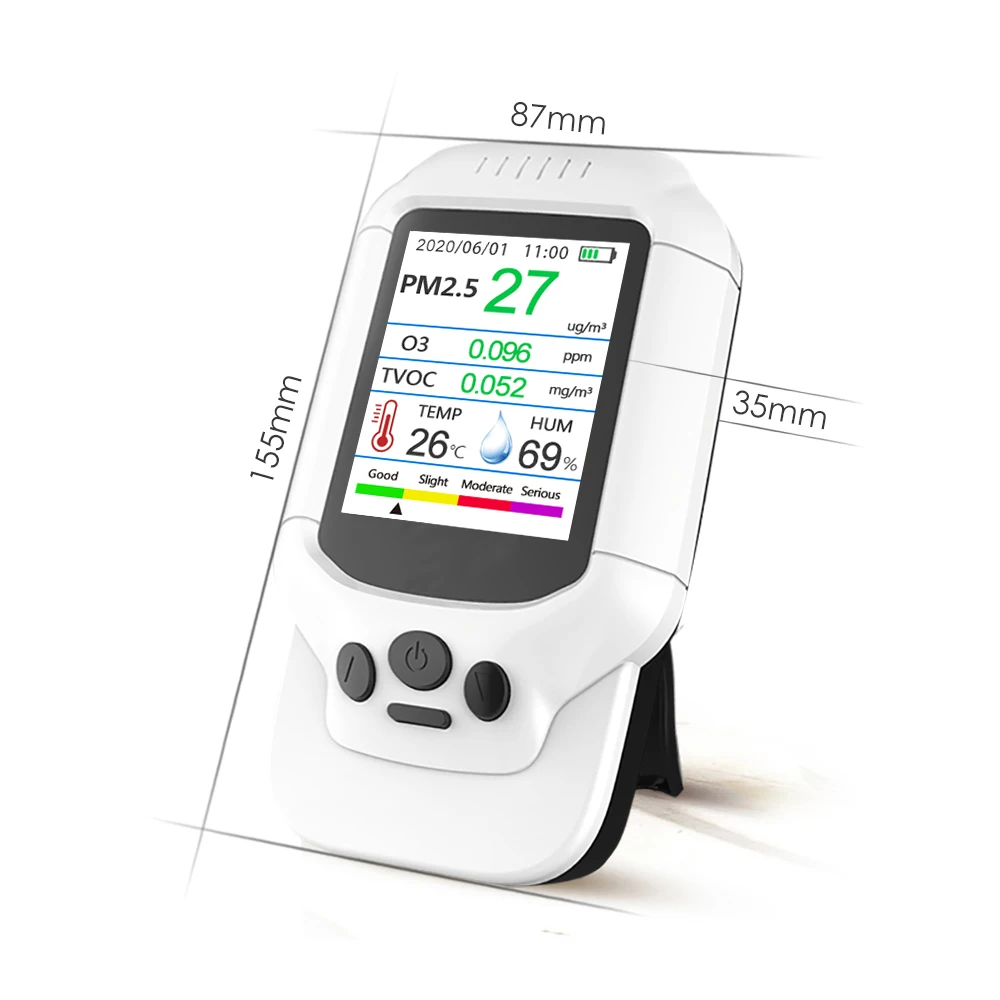 Dienmern New DM502 O3 Portable Ozone Quality Detector LCD Display Multi-function Air Meter, Home Monitoring Instrument