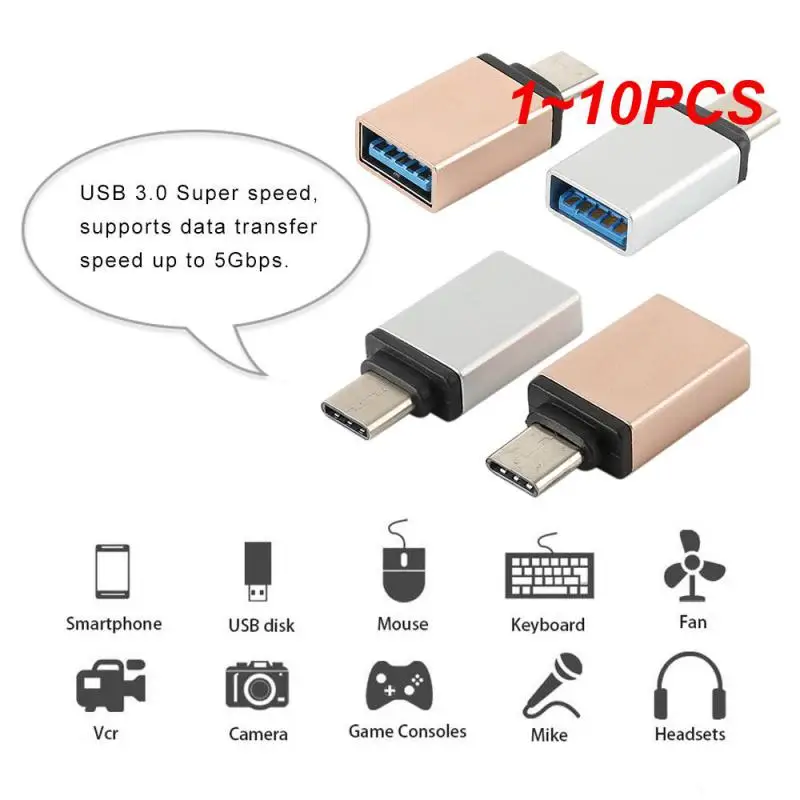 

1~10PCS USB Type C OTG Adapter USB Type-C Male To USB 3.0 Female Converter For Macbook USB C OTG Connector